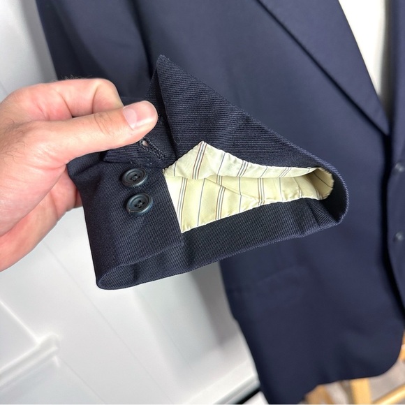 Fallan & Harvey Ltd Navy Wool Blazer - Picture 4 of 12